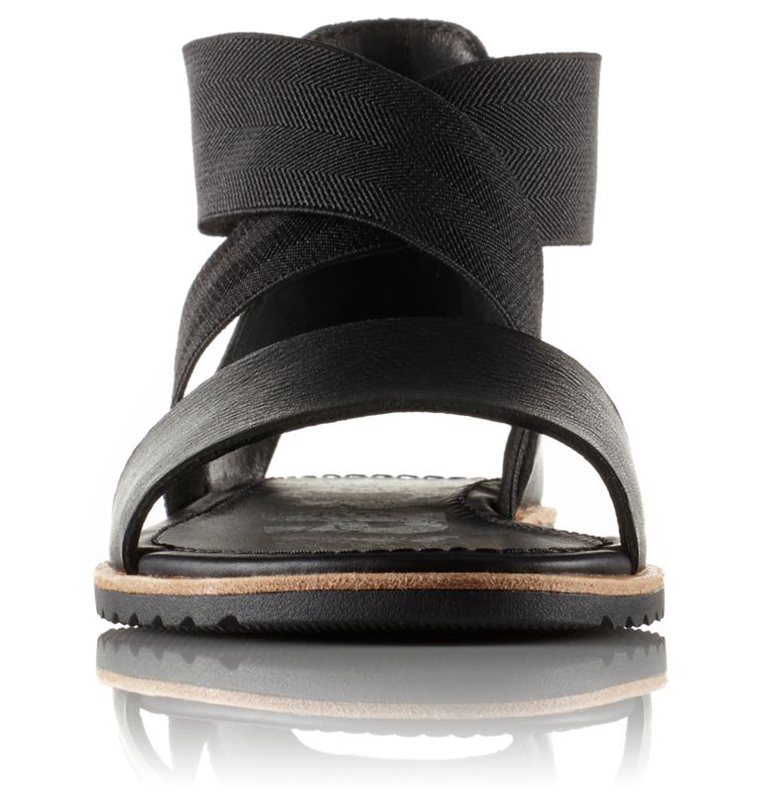 Sandalias Sorel Mujer - Ella™ Flat Negras - 71543-ETLK